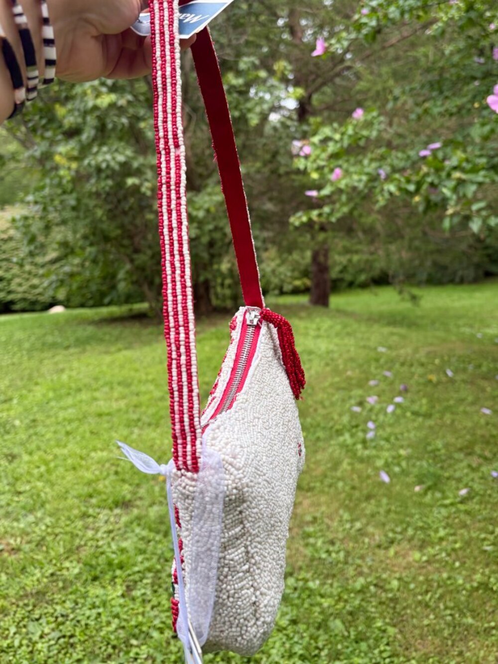 NWT Beaded Spicy Chili Pepper Bag Handmade in India - Picture 4 of 7